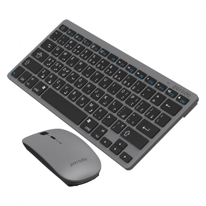 Porodo slim Bluetooth keyboard & mouse-Flash Zone Electronics             فلاش زون للالكترونيات