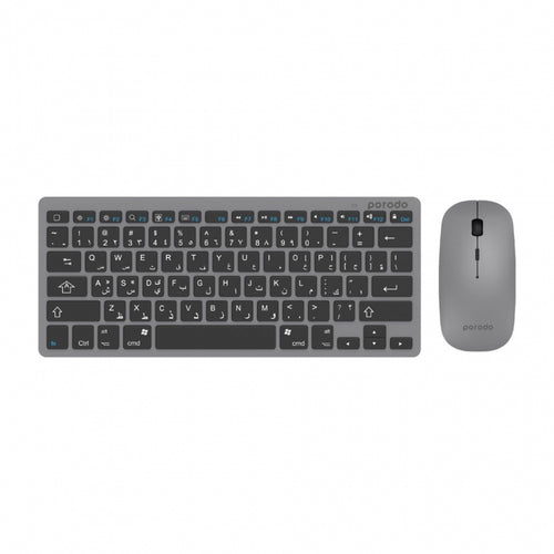 Porodo slim Bluetooth keyboard & mouse-Flash Zone Electronics             فلاش زون للالكترونيات
