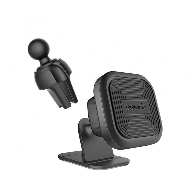 Porodo Aluminum Magnetic Car Mount-Flash Zone Electronics             فلاش زون للالكترونيات