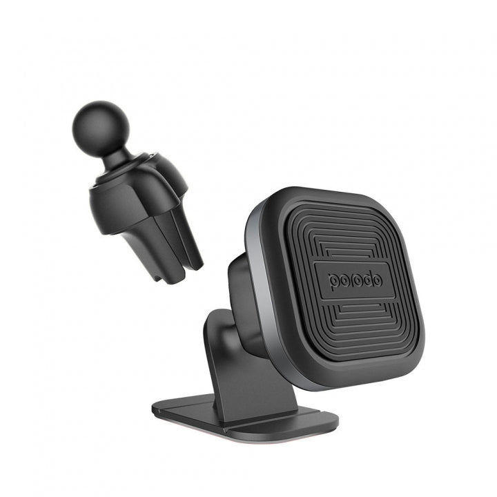 Porodo Aluminum Magnetic Car Mount-Flash Zone Electronics             فلاش زون للالكترونيات