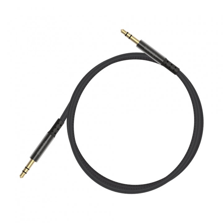Porodo Metal Braided AUX Cable 1.2m-Flash Zone Electronics             فلاش زون للالكترونيات